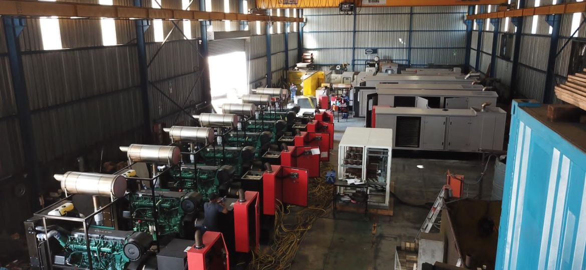 Complete power plant, seven generators